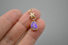 14K Opal Star Charm OOAK